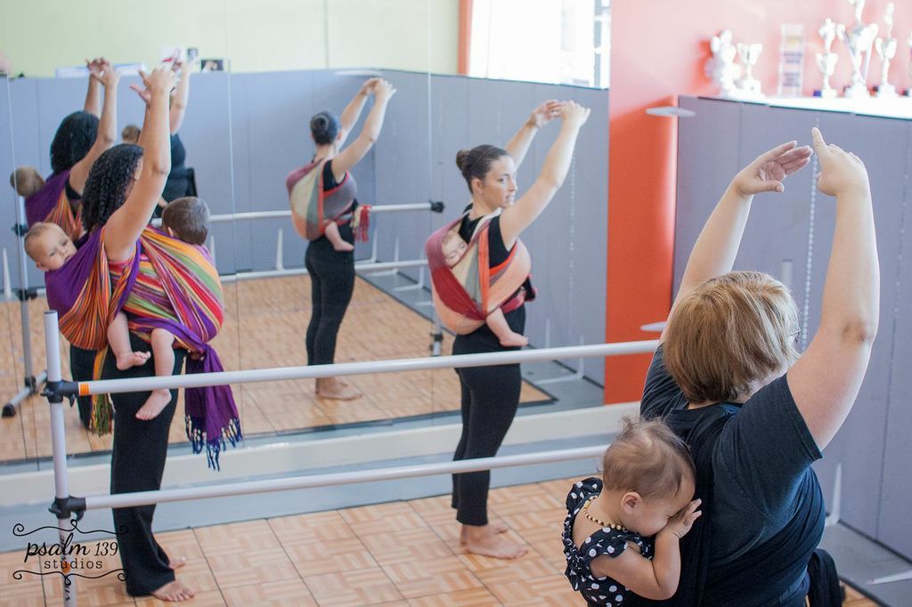 Second Babywearing Ballet Class 11 Tandem Wrapping