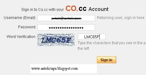 login domain co.cc