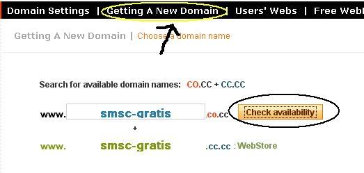 daftar domain gratis co.cc