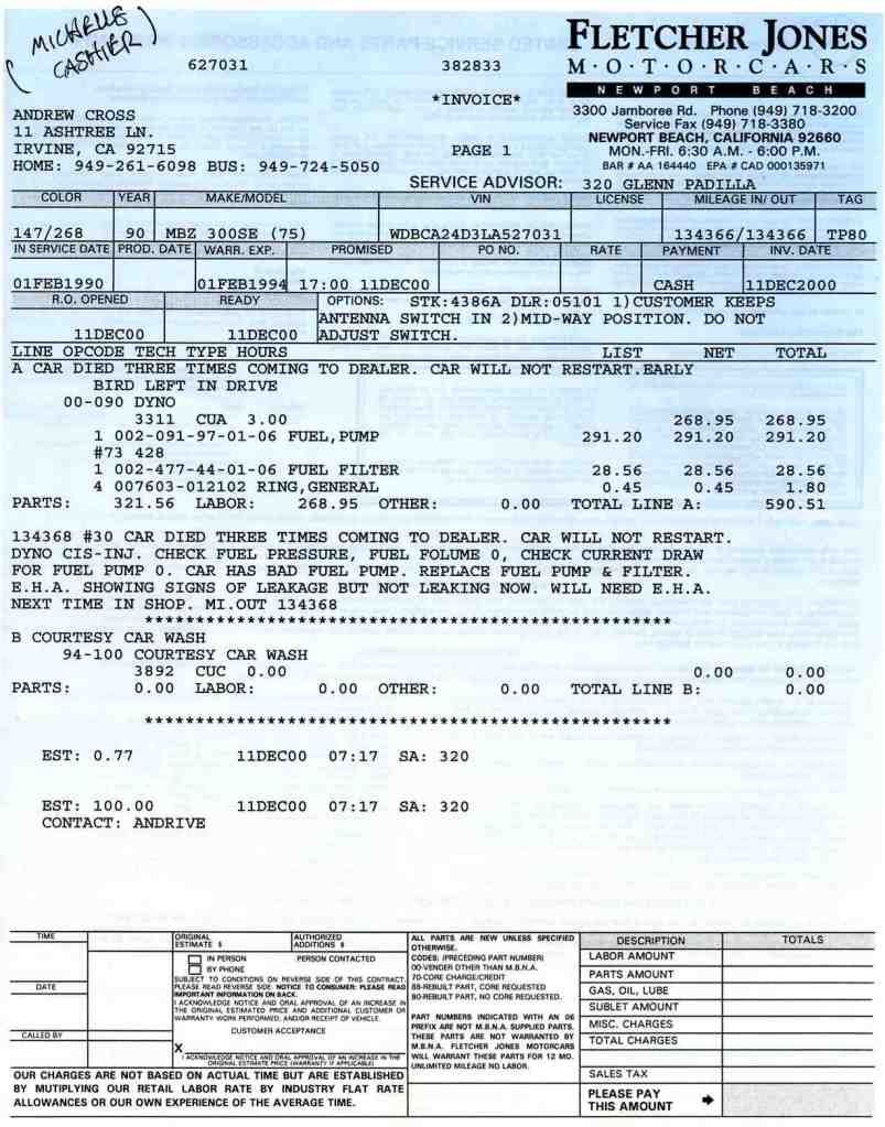Fuel pump MercedesBenz Forum