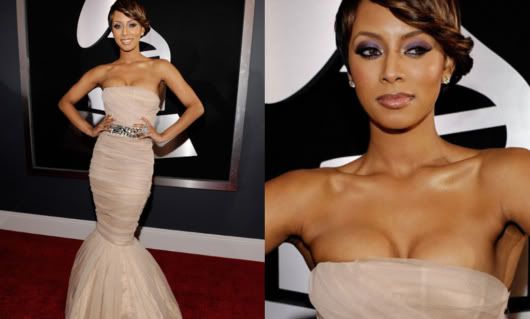 Keri Hilson was no stranger to the beige trend amongst the celebrities at 