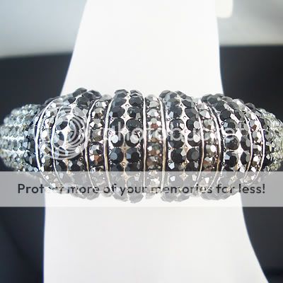 Marvelous Black agate silver GP bracelet BR33E  