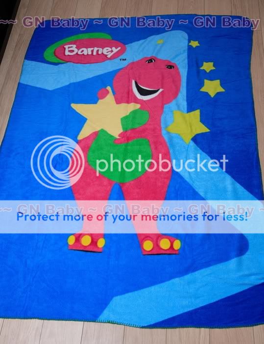 Barney & Friends Soft Fleece Throw Kids Blanket NEW  